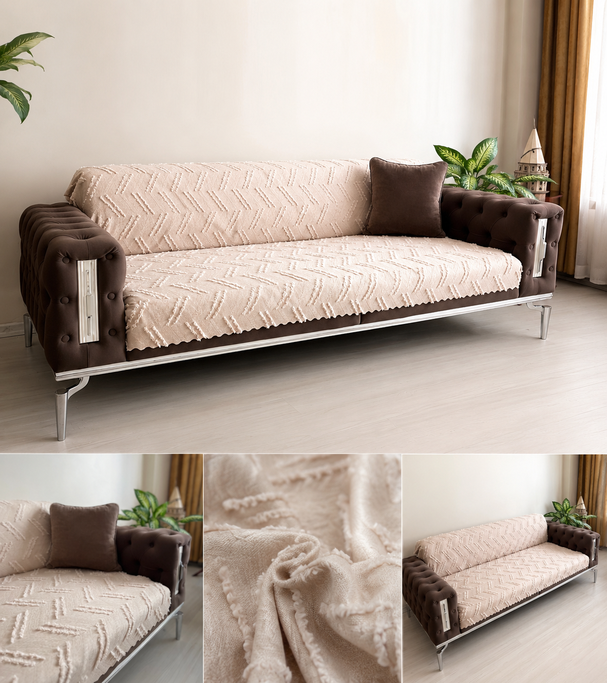 %100 Pamuklu Koltuk Örtüsü – 180x220 cm
