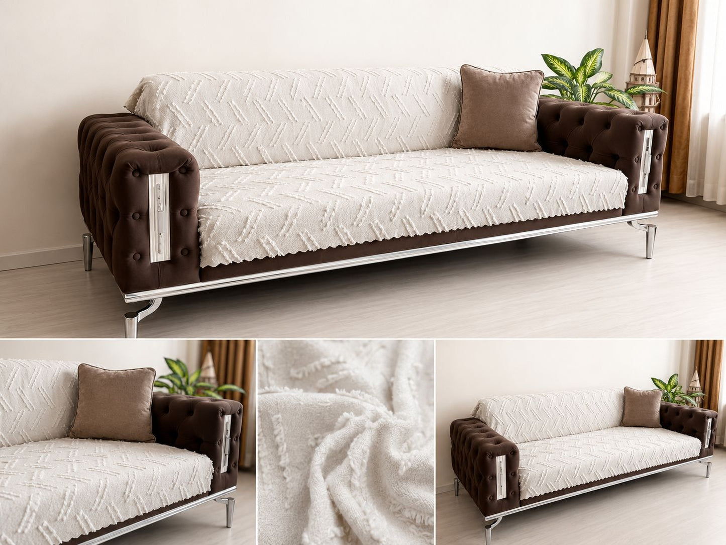 %100 Pamuklu Koltuk Örtüsü – 180x220 cm